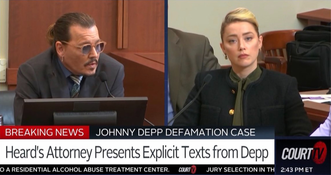 ジョニー・デップ証言、「ハードの証言は恐ろしくばかばかしく、屈辱的で、滑稽で…虚偽」侮辱メールは認める 
