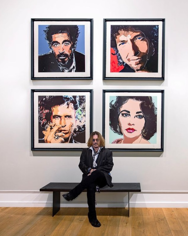 ジョニー・デップ、画家デビューコレクションが数時間で完売　5億円の売り上げ記録 
