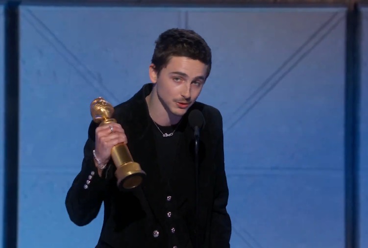 
第83回ゴールデングローブ賞　ティモシー・シャラメ主演男優賞